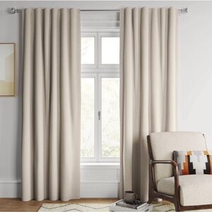 Set of 2 Panels - 54”x84” Threshold Blackout Aruba Curtain Panel in Sour Cream